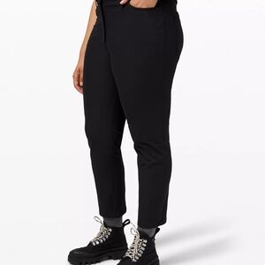 lululemon straight-leg dress-ant/casual pant, Size 4, Black, NWOT